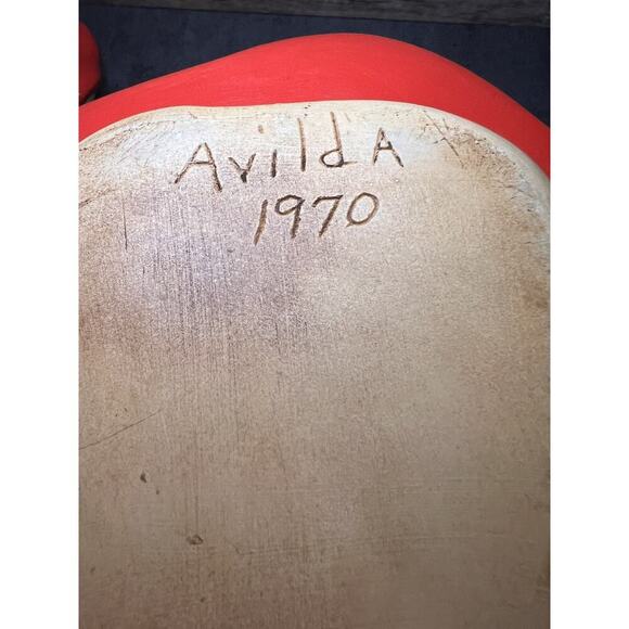 1970 Vtg Little Red Riding Hood Cookie Jar Hand Painted Ceramic Grannycore - Picture 13 of 16